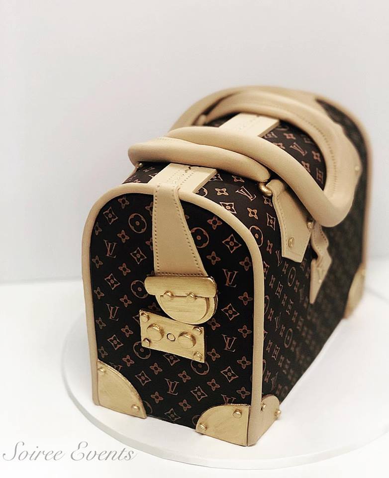 Fashionista Fondant Cake with Edible Louis Vuitton Luggage…