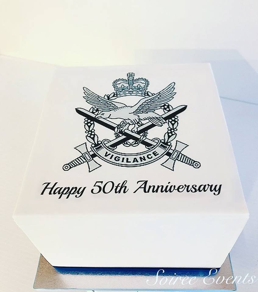 Branded Corporate Cake with Printed Edible Image - Image 3